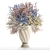 Elegant Floral Vase Bouquet 3D model small image 3