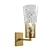 Elegant Brass Shade Wall Sconce 3D model small image 1