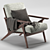 Modern Otio Lounge Chair 3D model small image 1