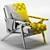Modern Otio Lounge Chair 3D model small image 5