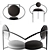 Bohinc Studio Orbit Chair: Sleek, Stylish, and Stellar 3D model small image 2