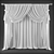 Elegant Sheer Window Curtains 3D model small image 2