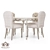 Handmade Nicolet Dining Set 3D model small image 1