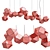Graceful Elegance: Welles Long Chandelier 3D model small image 2