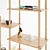 Modular Wood Shelf: Space-saving Storage Solution 3D model small image 4