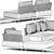 Quadrado Outdoor Sofa: Sleek and Stylish by Minotti 3D model small image 5