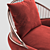 Elegant Garbo Dining Chair 3D model small image 2