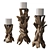 Eco-Style Candle Holders | Set of 3 3D model small image 2