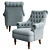 Elegant Wood Bros Pickering Armchair 3D model small image 2