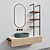 Sleek Oval Washbasin - Modern Elegance 3D model small image 7