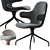 Sleek JH2 Aluminum Chair 3D model small image 1