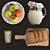 Rustic Milk & Apple Still Life 3D model small image 7