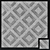 Modern Concrete Tile Wall Decor 3D model small image 2