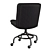 Premium Leather Desk Chair 3D model small image 4