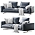 Elegant Campiello Sofa: Perfect for Stylish Comfort 3D model small image 1