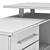 Corner Computer Desk KST-109: Organize Your Workspace with Style 3D model small image 8