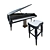 Melody Master Piano - Unleash Your Musical Genius! 3D model small image 1