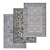 Luxury Textured Carpets Set 3D model small image 1