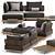 Minotti Quadrado Outdoor Sofa Set2 | Stylish Design, Premium Quality 3D model small image 4