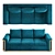 TA Studio Frenzy Laurence Sofa II 3D model small image 2