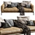 Flexform Romeo Modern Modular Sofa 3D model small image 3