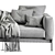 Flexform Romeo Modern Modular Sofa 3D model small image 5