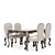 Handcrafted Josephine Dining Group 3D model small image 2