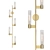 Elegant Pastis 5-Light Sconce 3D model small image 1