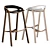 Eco Wooden Bar Stool: She Said 3D model small image 1