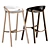 Eco Wooden Bar Stool: She Said 3D model small image 4