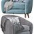 Jonah Armchair: Stylish and Sturdy 3D model small image 4