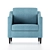 Seafoam Comfort: Decker Chair 3D model small image 2