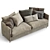 Elegant Harmony Night Sofa 3D model small image 5