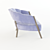 Elegant Ellen Armchair: High-quality 3D Model 3D model small image 3