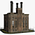 Vintage Industrial Factory Model 3D model small image 2