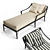 Elegant Century Royal Chaise 3D model small image 1