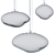 Iridescent Amorphous Pendant Chandelier 3D model small image 2