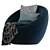 Comfy Swivel Lounge Chair 3D model small image 3