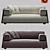 Professional 3D Sofa Model: Highly Detailed & Ready for Architectural Visualizations 3D model small image 1