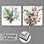 Elegant Wall Art Set with Frames 3D model small image 1