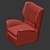 Luxurious Gio Ponti Lounge Chair: Timeless Elegance 3D model small image 4