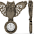 Whimsical Owl Wall Clock 3D model small image 2