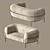 Sophie Sofa: Elegant Design by Gallotti & Radice 3D model small image 3