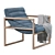 Dillon Modern Armchair 3D model small image 3