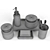 Restoration Hardware Metal Bath Set 3D model small image 3