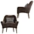 Elegant Danielle Armchair 3D model small image 3