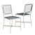 Sleek Leather Dining Chair: Crate & Barrel Laredo 3D model small image 2
