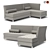 Rustic Modern Rylin Lounge Set 3D model small image 1