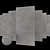 Concrete Core Anthracite: Multi-Texture Wall and Floor Set 3D model small image 1