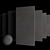 Concrete Core Anthracite: Multi-Texture Wall and Floor Set 3D model small image 3